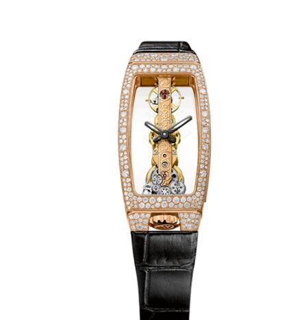 Review Replica Corum Golden Bridge Miss Rose Gold Snow-Set Watch B113/03845 - 113.249.85/0001 0000 - Click Image to Close